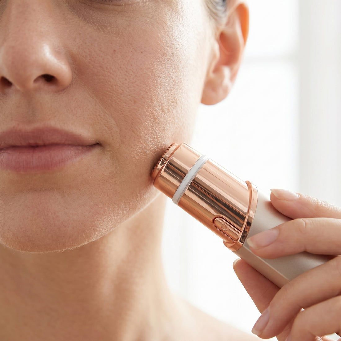 Gets the stubborn chin & jaw hairs — not just peach fuzz