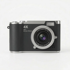 Calluve Halo Cam placeholder — silver Y2K compact digicam (replace with product-images hero)