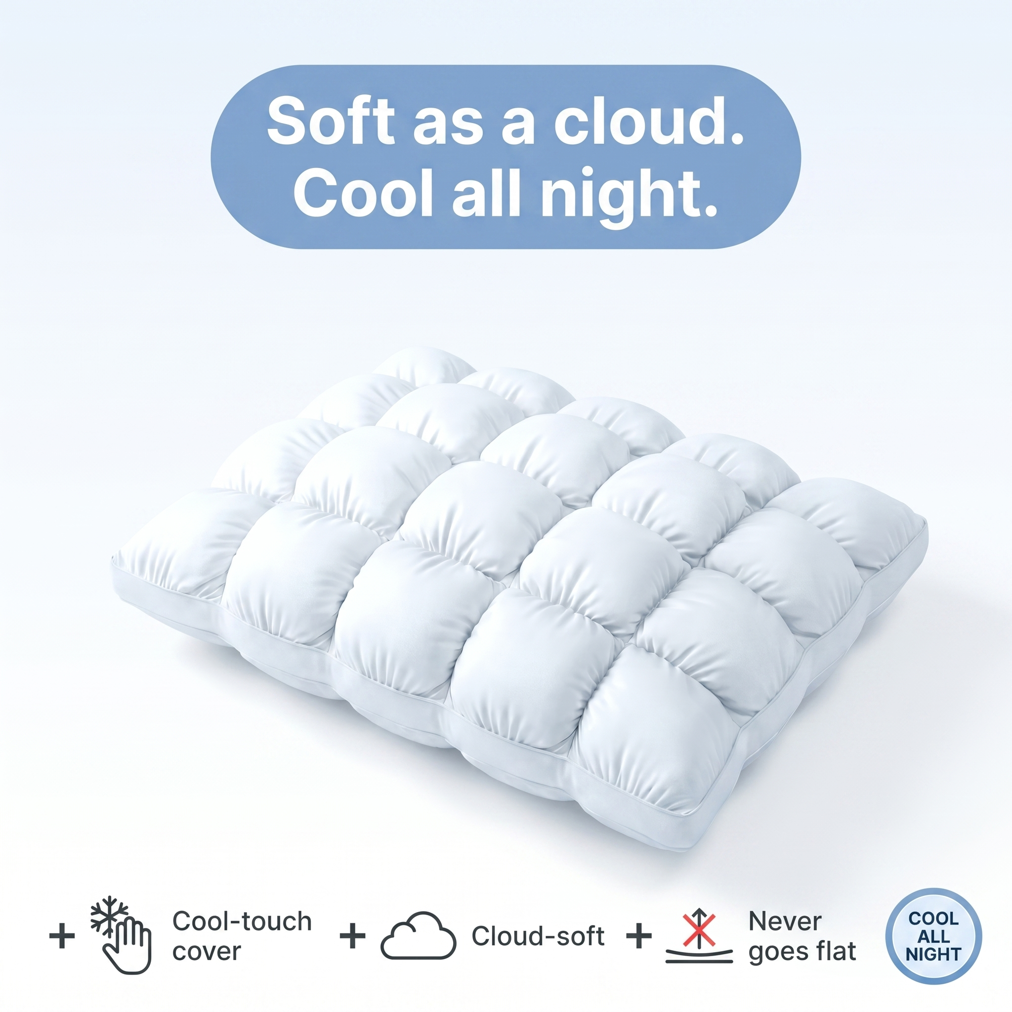 Calluve CloudChill Puff Pillow
