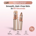 Calluve Silk Glide™ 2-in-1 Facial Hair Remover & Eyebrow Trimmer