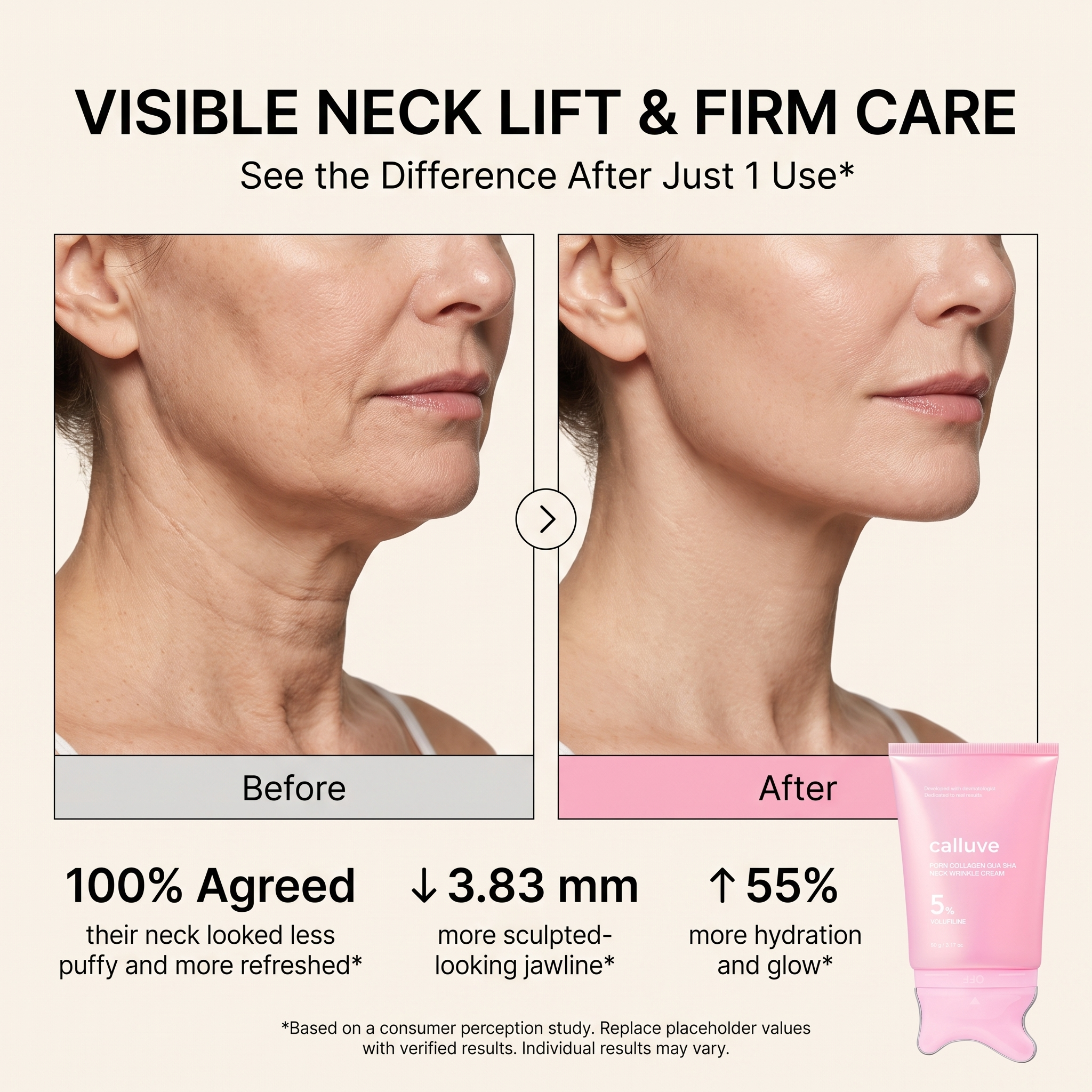 Calluve Neck Sculpt Gua-Sha Cream
