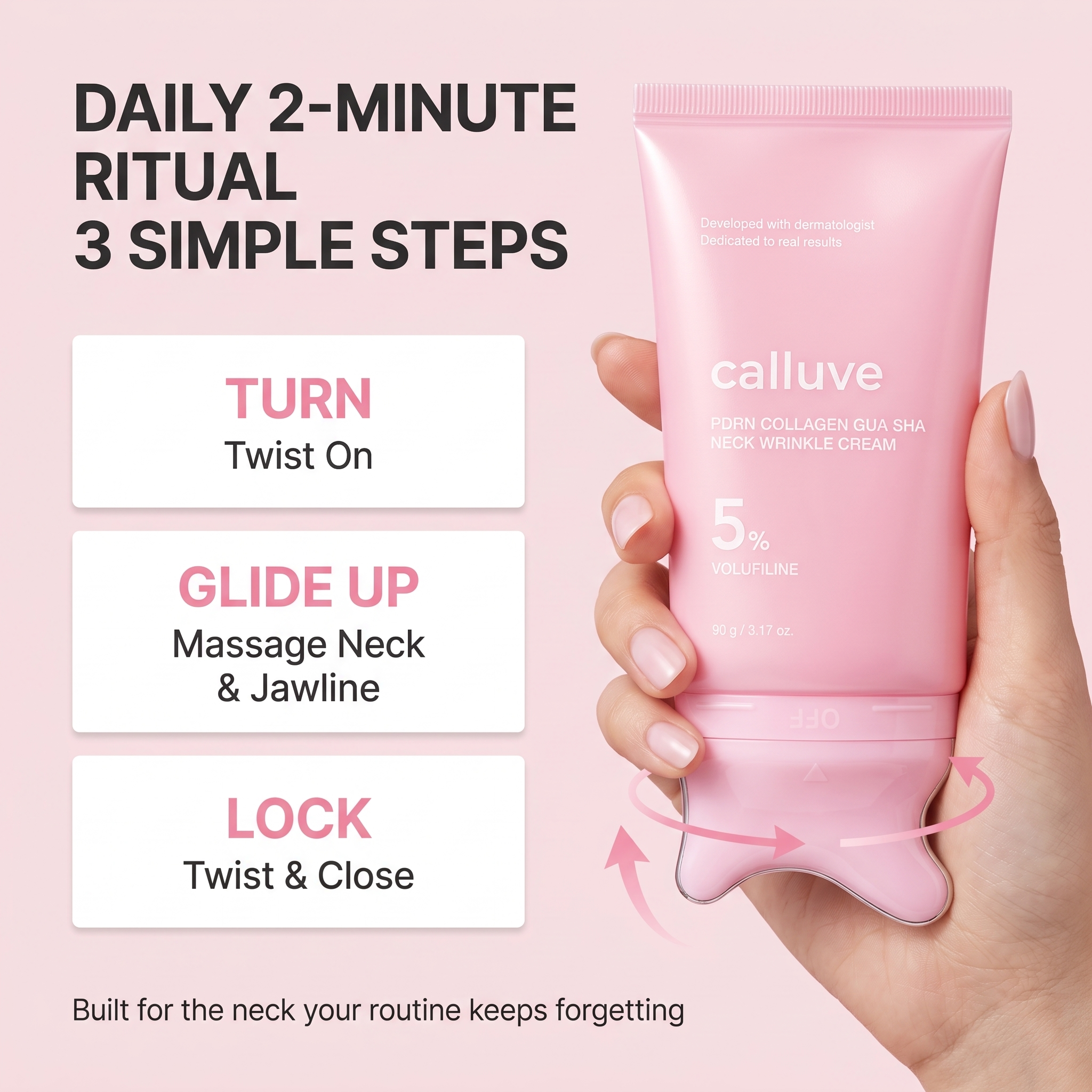 Calluve Neck Sculpt Gua-Sha Cream