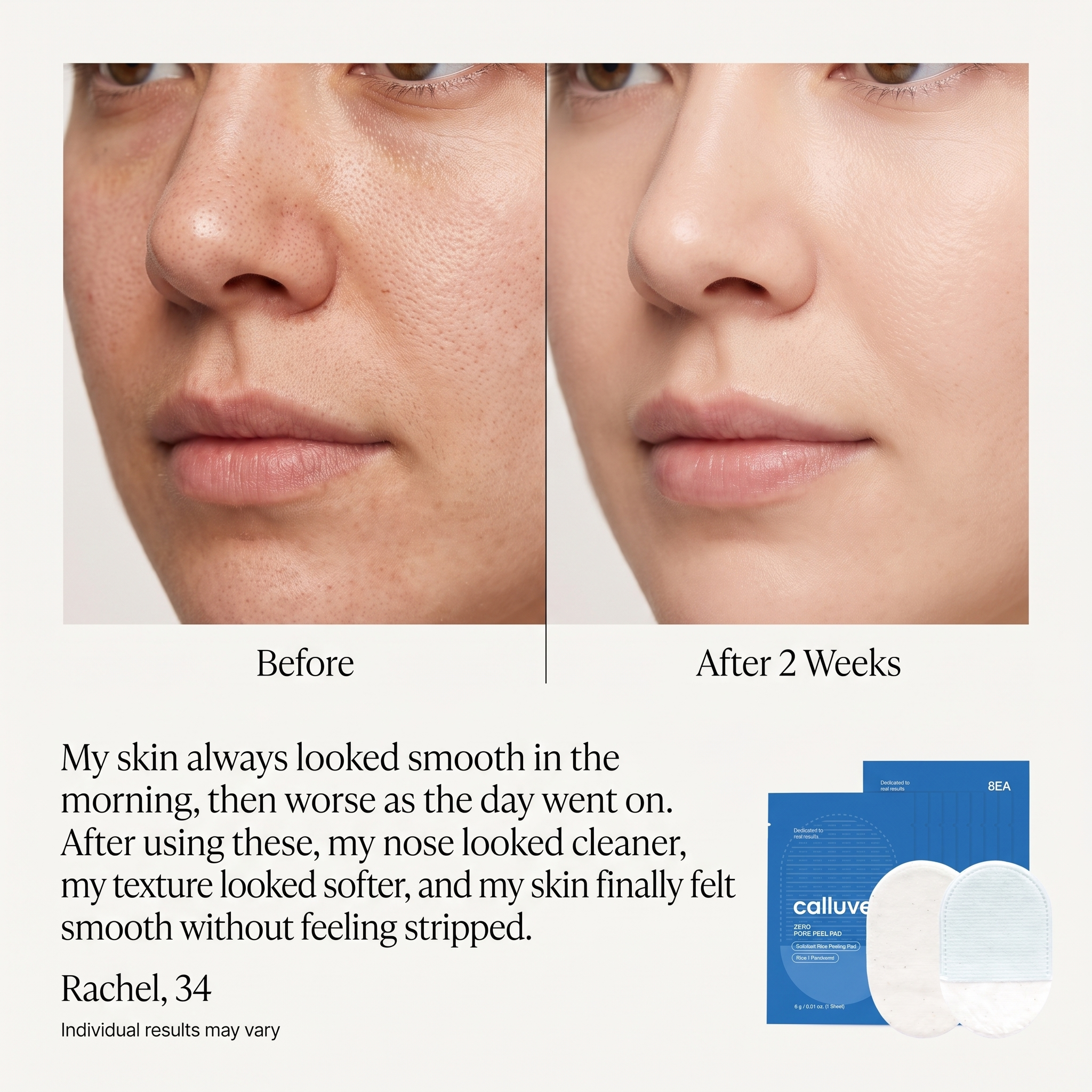 Calluve Rice Peel Pads