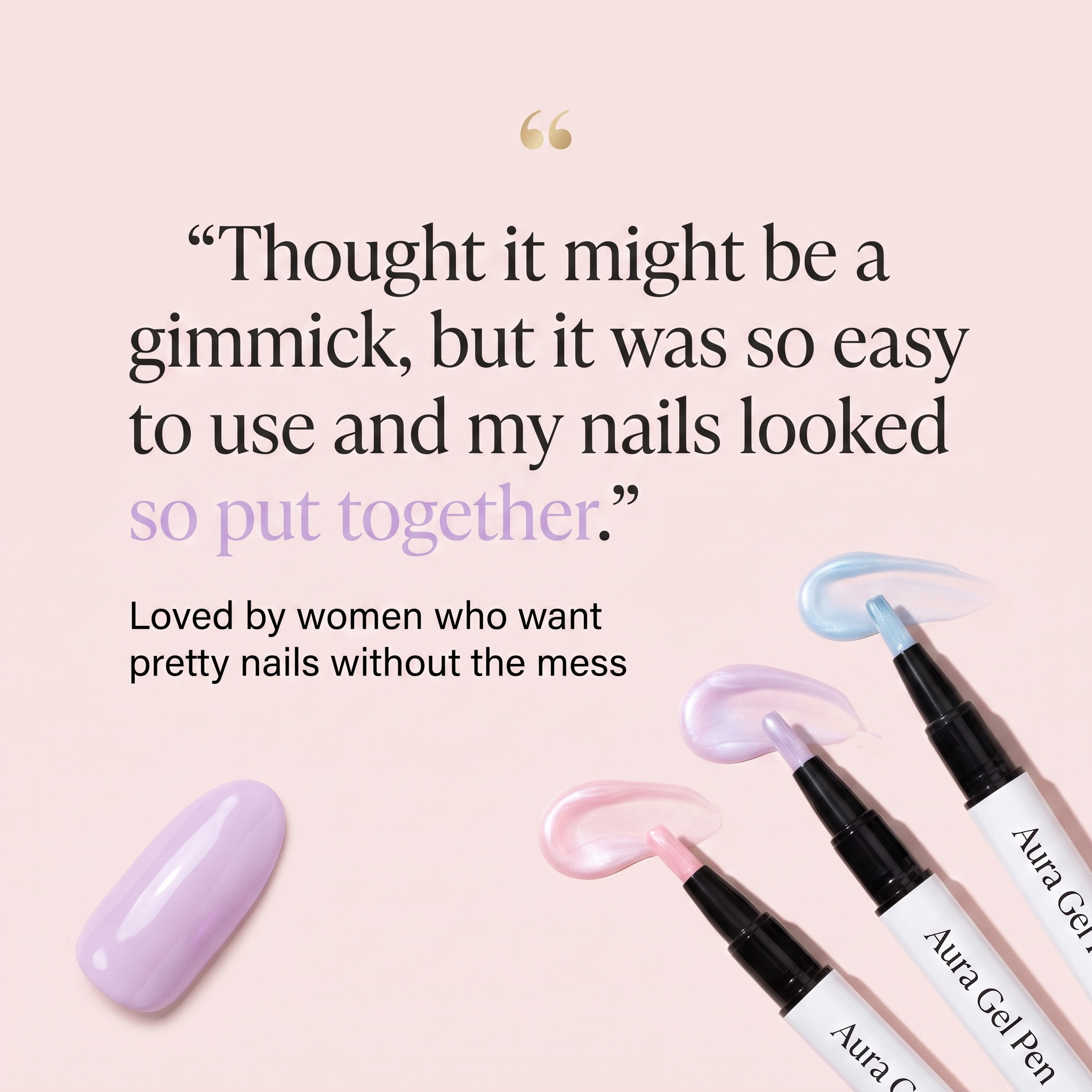 Aura Gel Pen — One-Step Cure Nail Set (6 Colors Set)