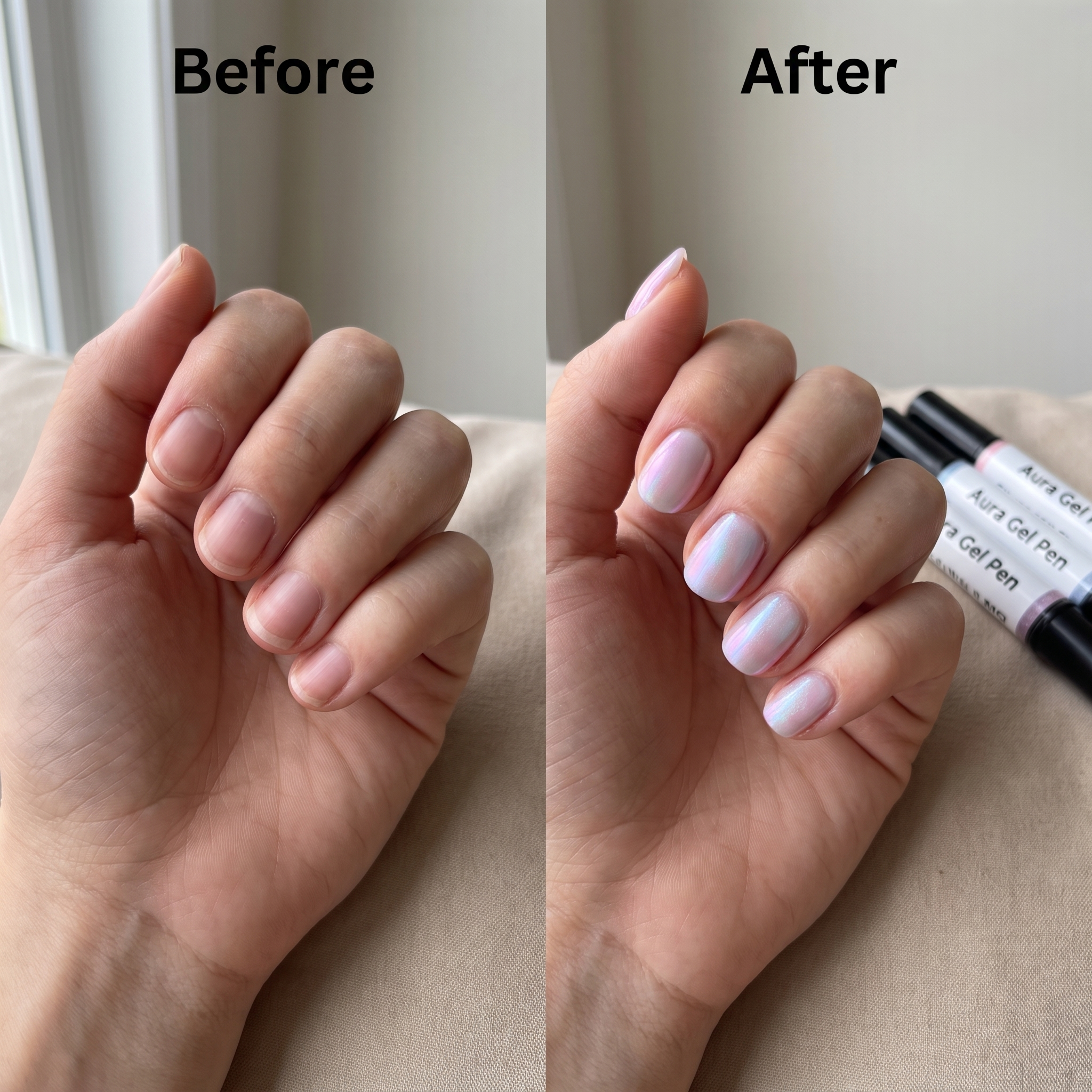 Aura Gel Pen — One-Step Cure Nail Set (6 Colors Set)
