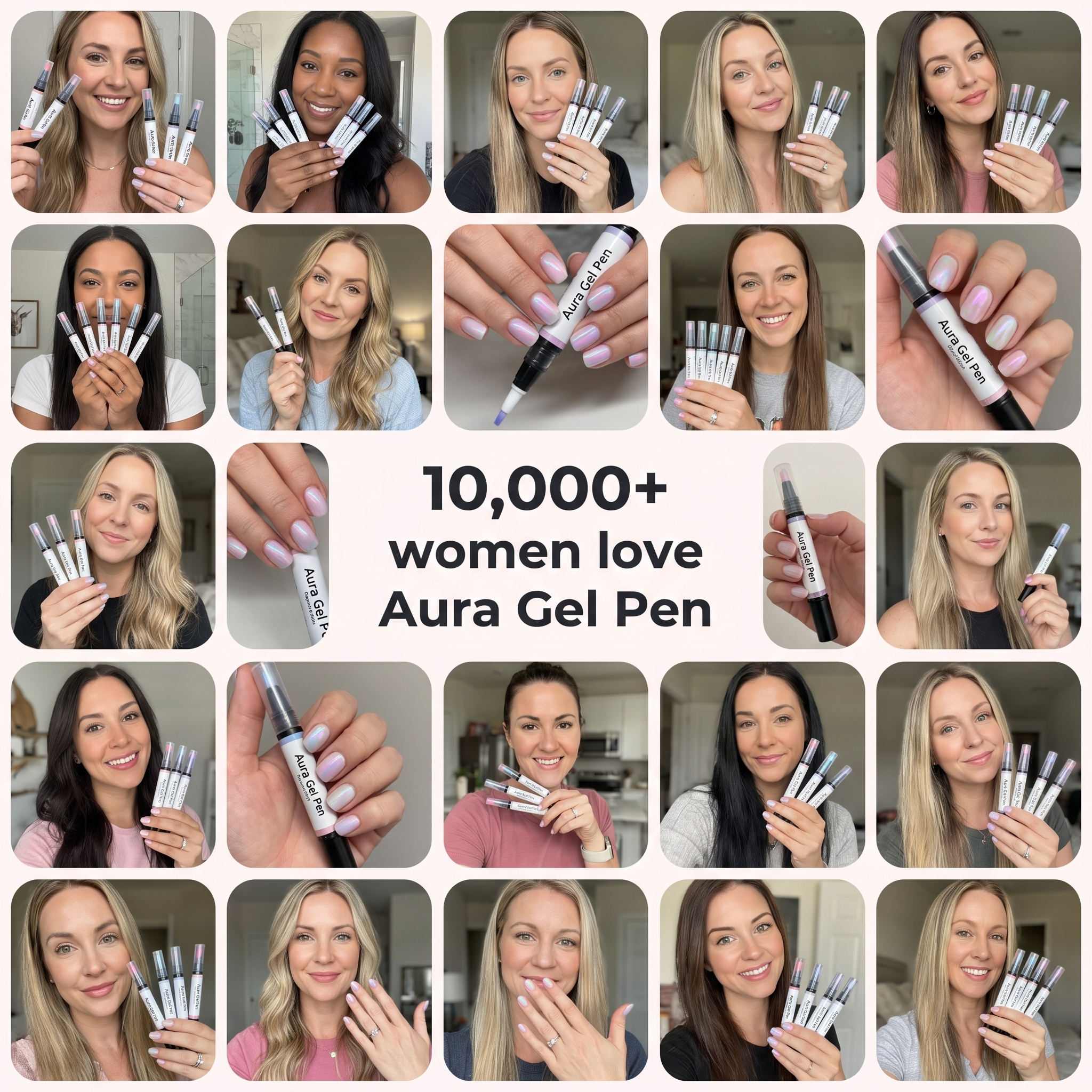 Aura Gel Pen — One-Step Cure Nail Set (6 Colors Set)