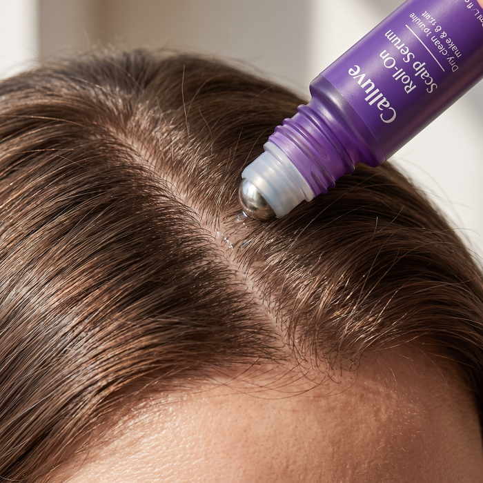 Roll directly on the scalp