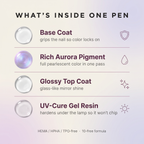 Aura Gel Pen — One-Step Cure Nail Set (6 Colors Set)