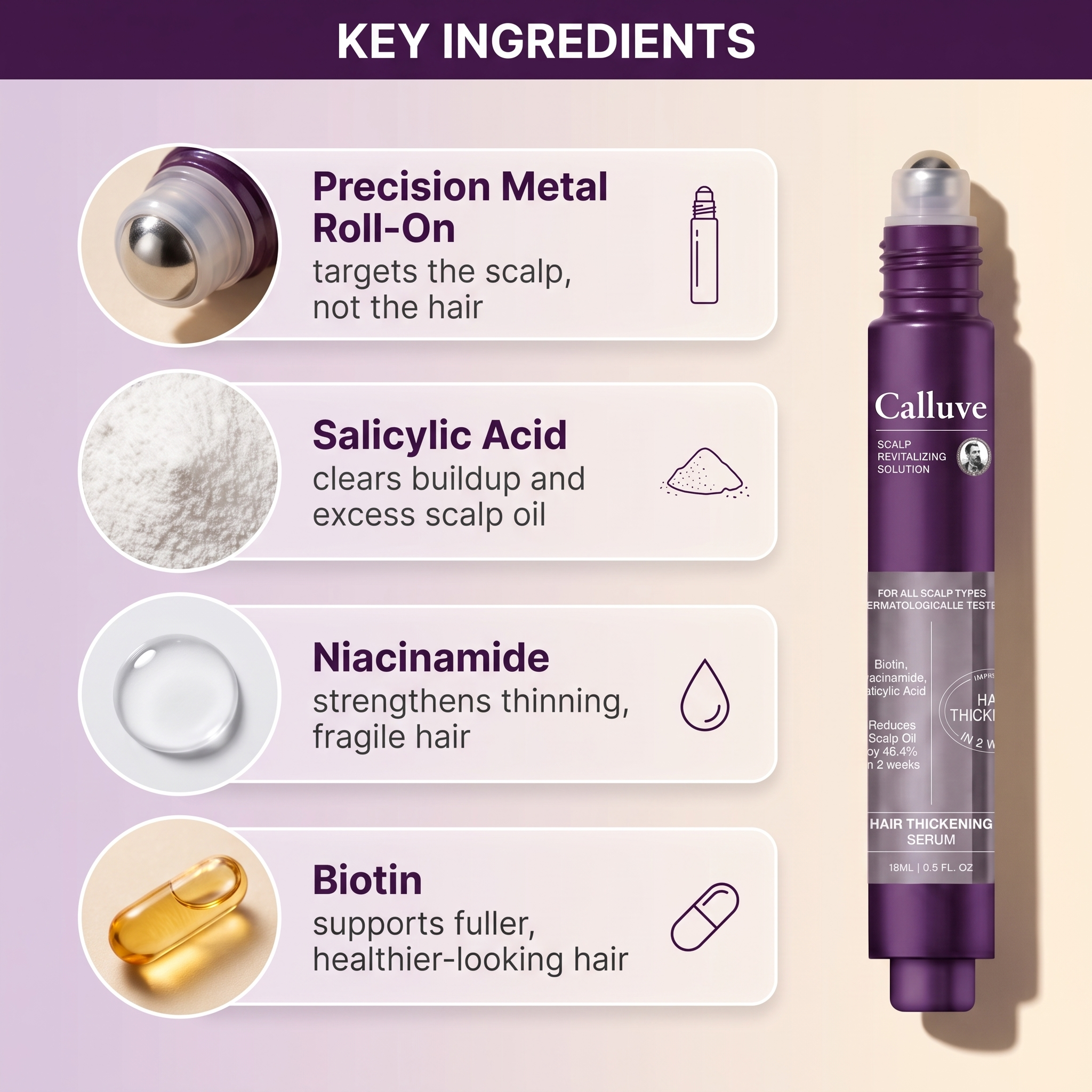 Calluve Roll-On Scalp Serum