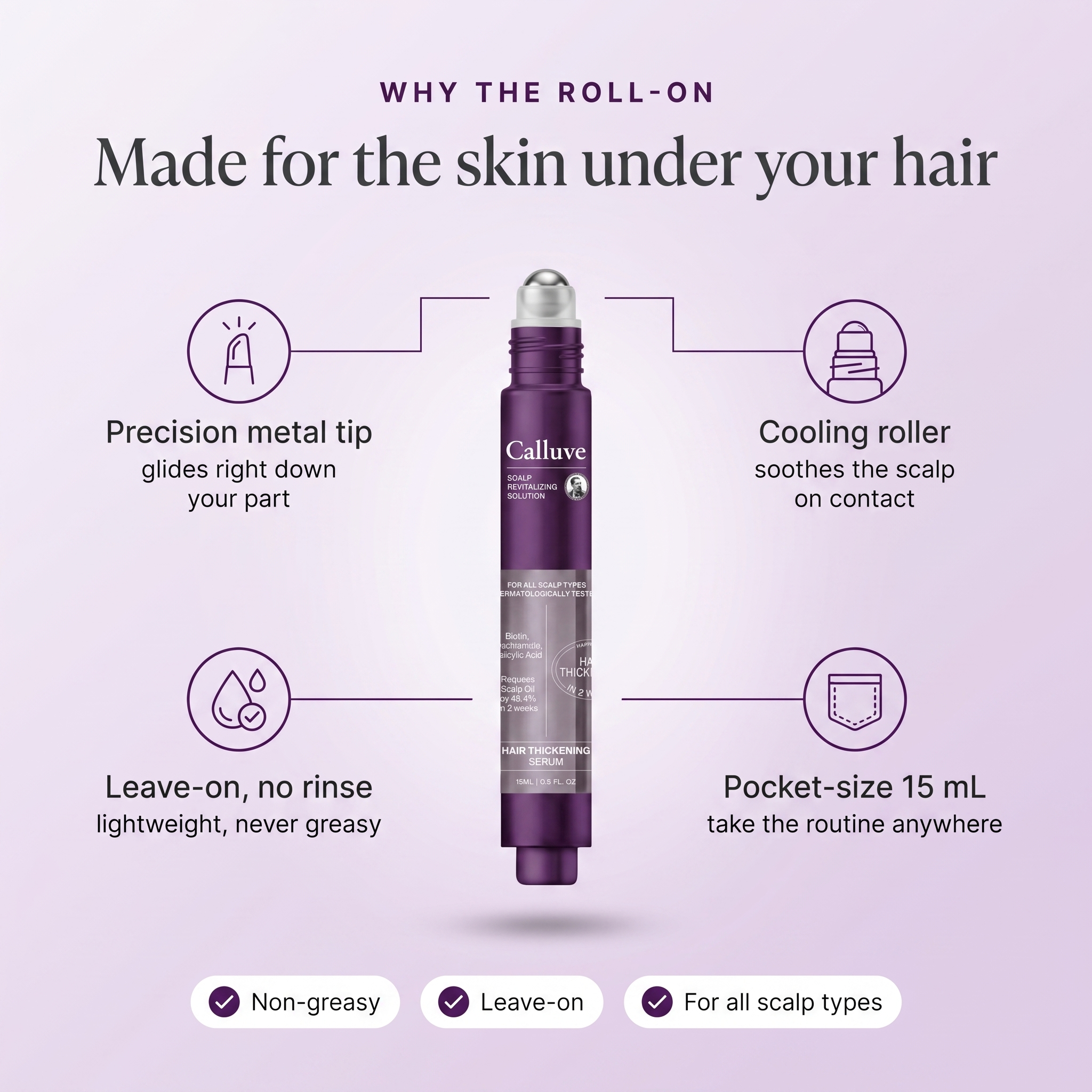 Calluve Roll-On Scalp Serum
