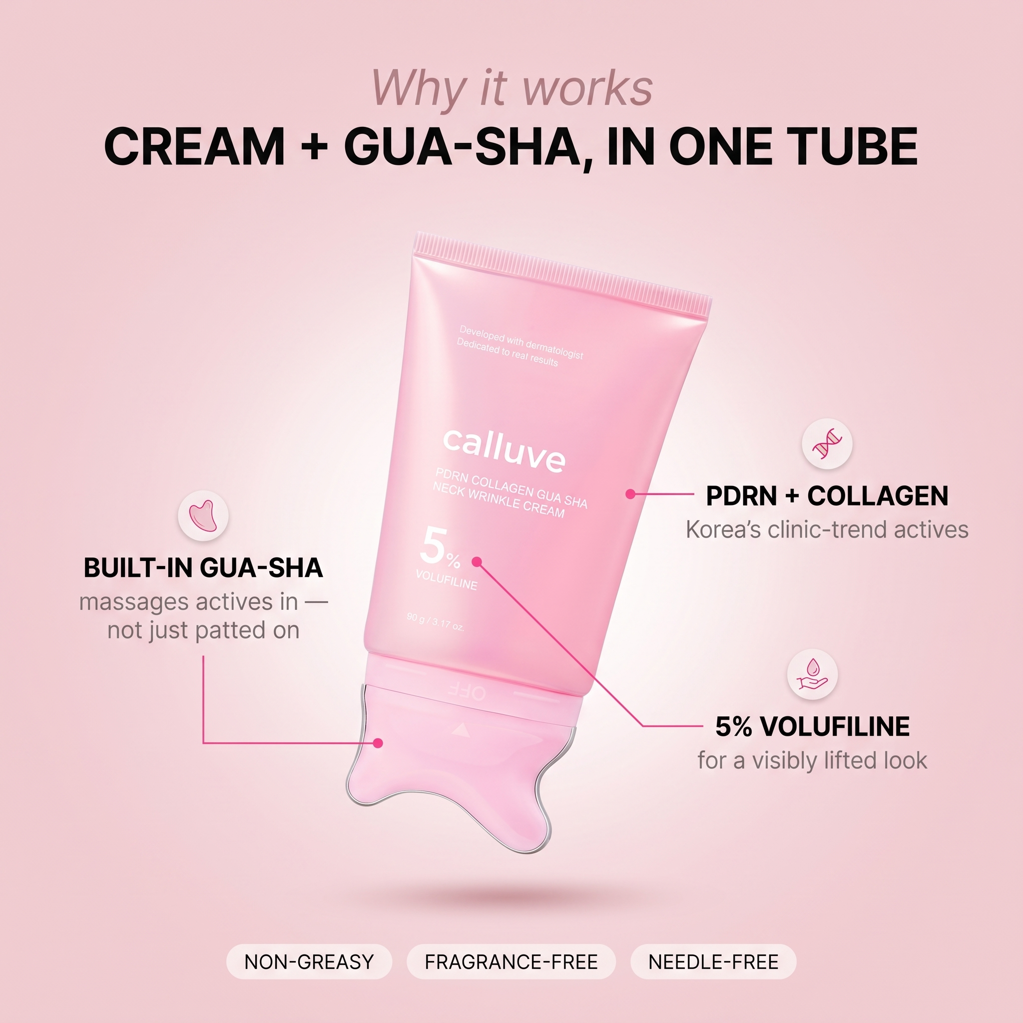 Calluve Neck Sculpt Gua-Sha Cream