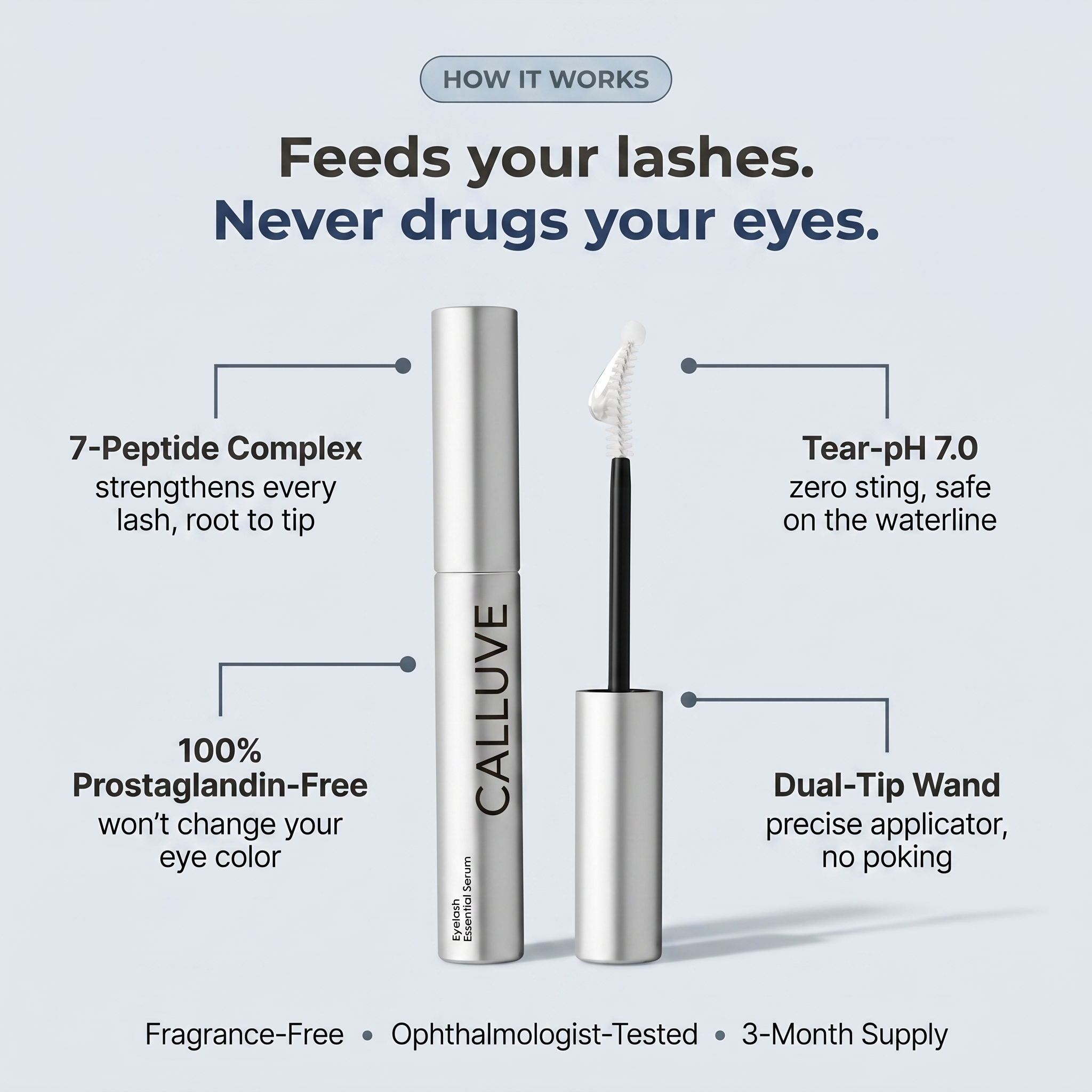 Calluve Soothe & Grow Peptide Lash Serum