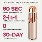 Calluve Silk Glide™ 2-in-1 Facial Hair Remover & Eyebrow Trimmer