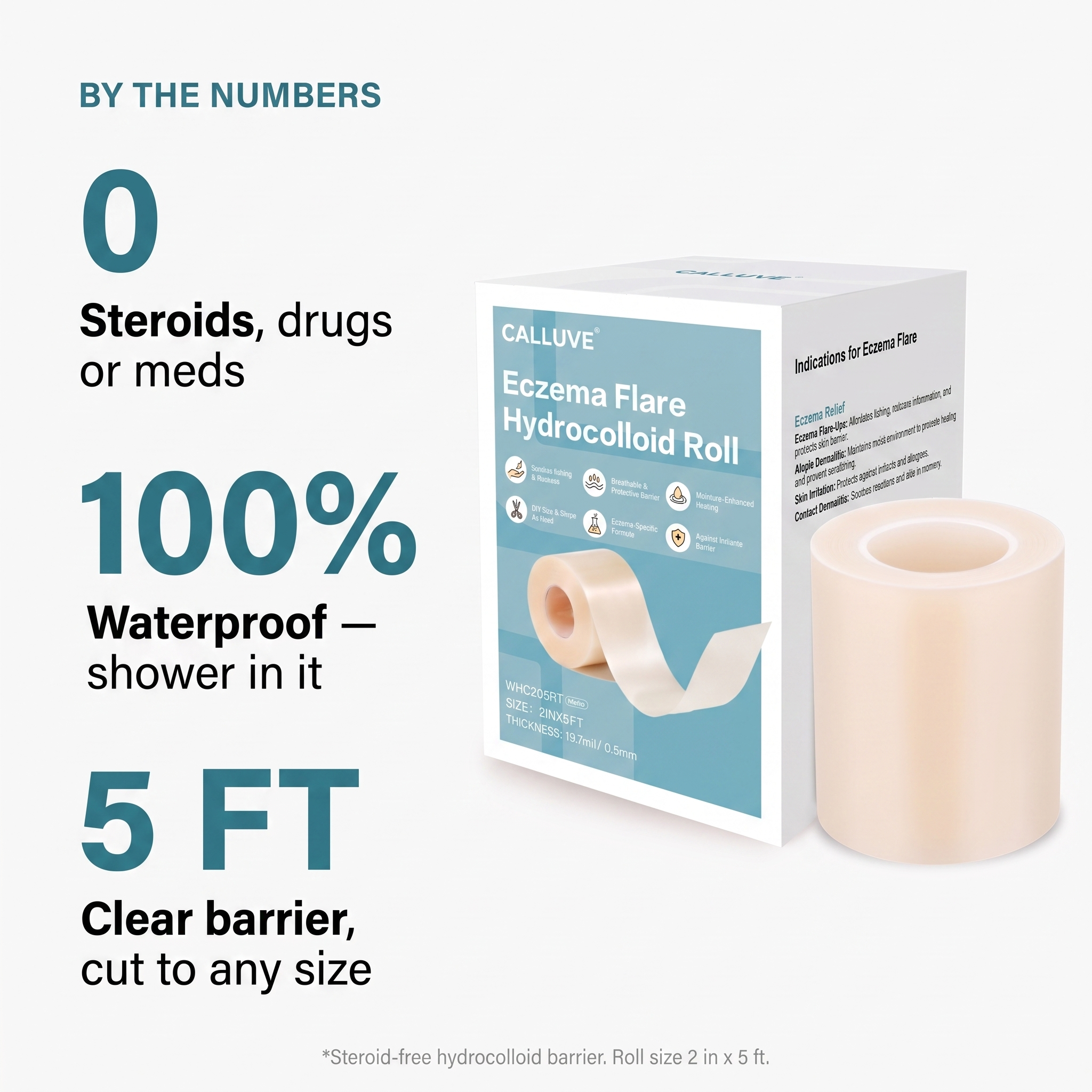Calluve Flareguard™ — Cut-to-Fit Eczema Flare Patch